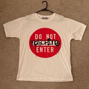 Moschino Tops | Mischino Couture, Do Not Enter Tshirt, NWT size 38